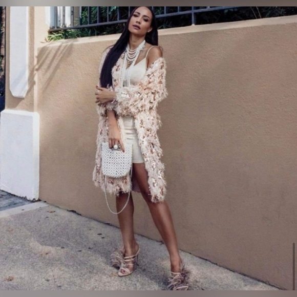 Zara Fringe Sequin Robe Kimono Long
Jacket Coat XS - Picture 5 of 11